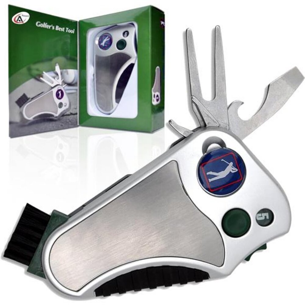 Best Tool Golf Multitool All-IN-ONE - Stroke Counter, Divot Repair